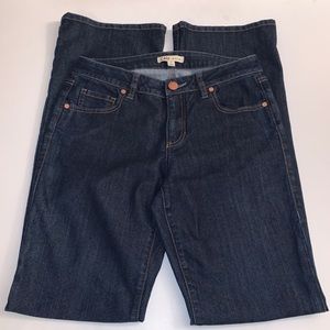 CAbi Jeans Dark Wash Flared Leg Jeans Size: 6 Long EUC